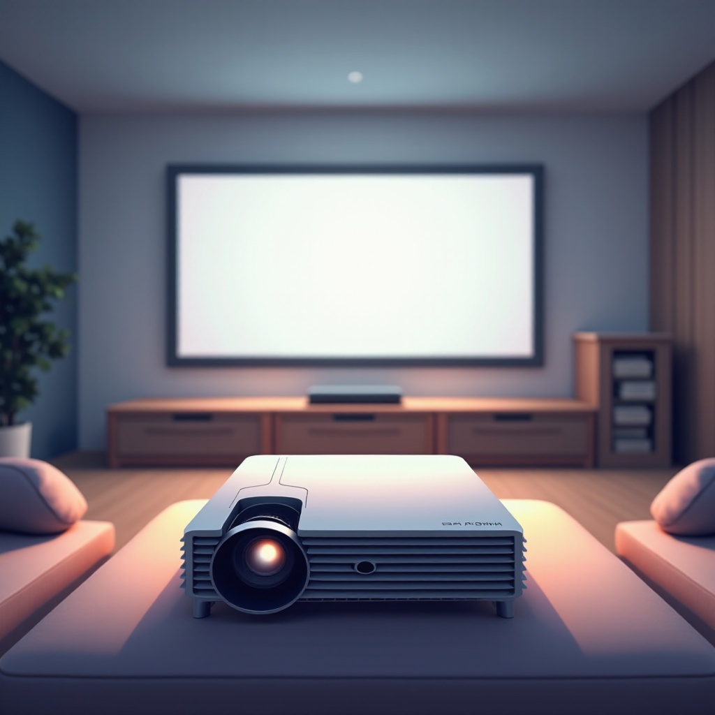 كم يجب أن يكون بعد جهاز العرض عن الشاشة