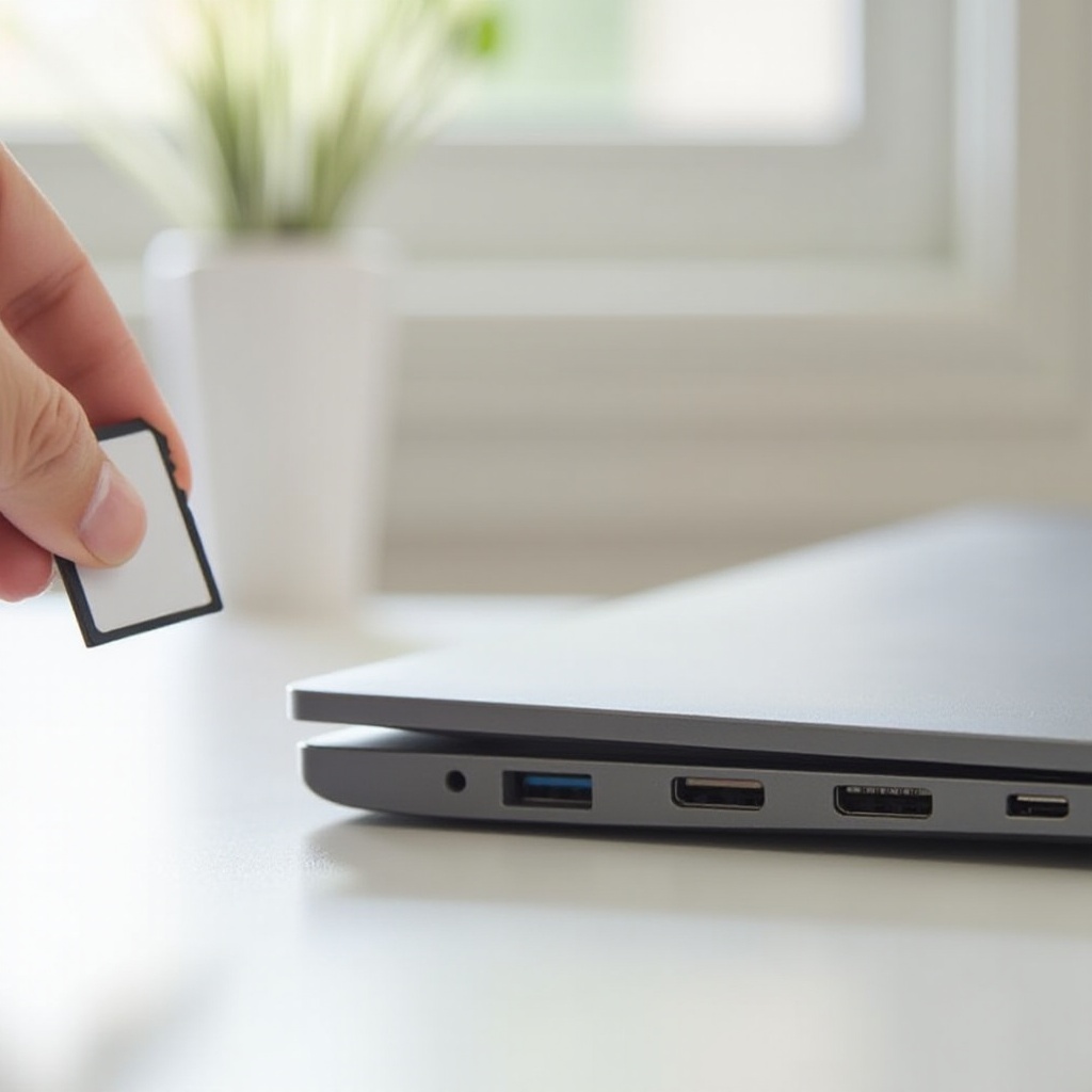 chromebook hewlett-packard où dois-je insérer ma carte sd