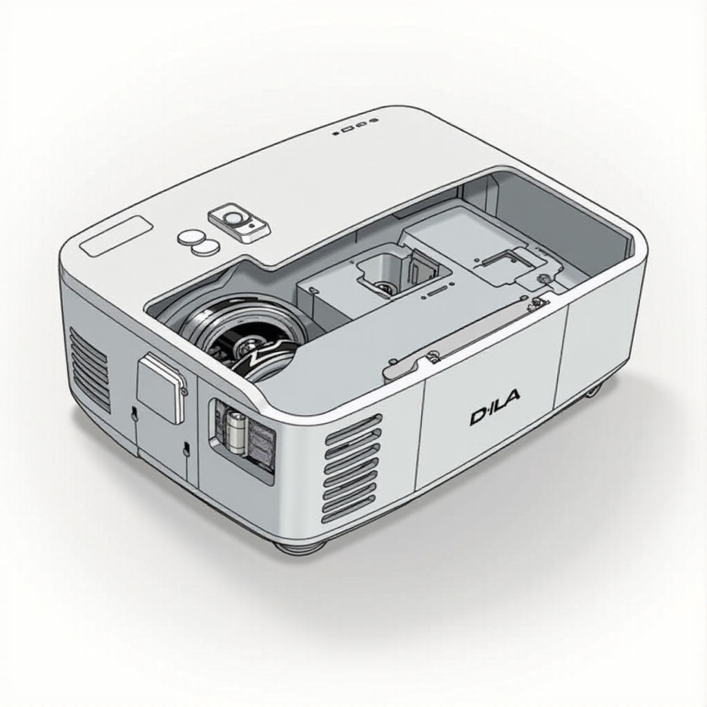 sostituzione del fusibile del proiettore home theater d ila