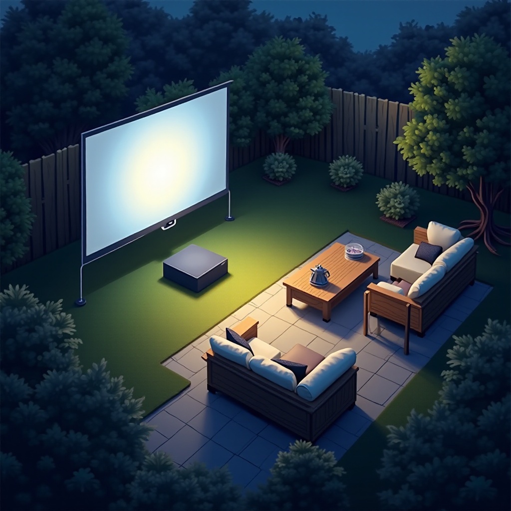 quantos lumens para projetor ao ar livre