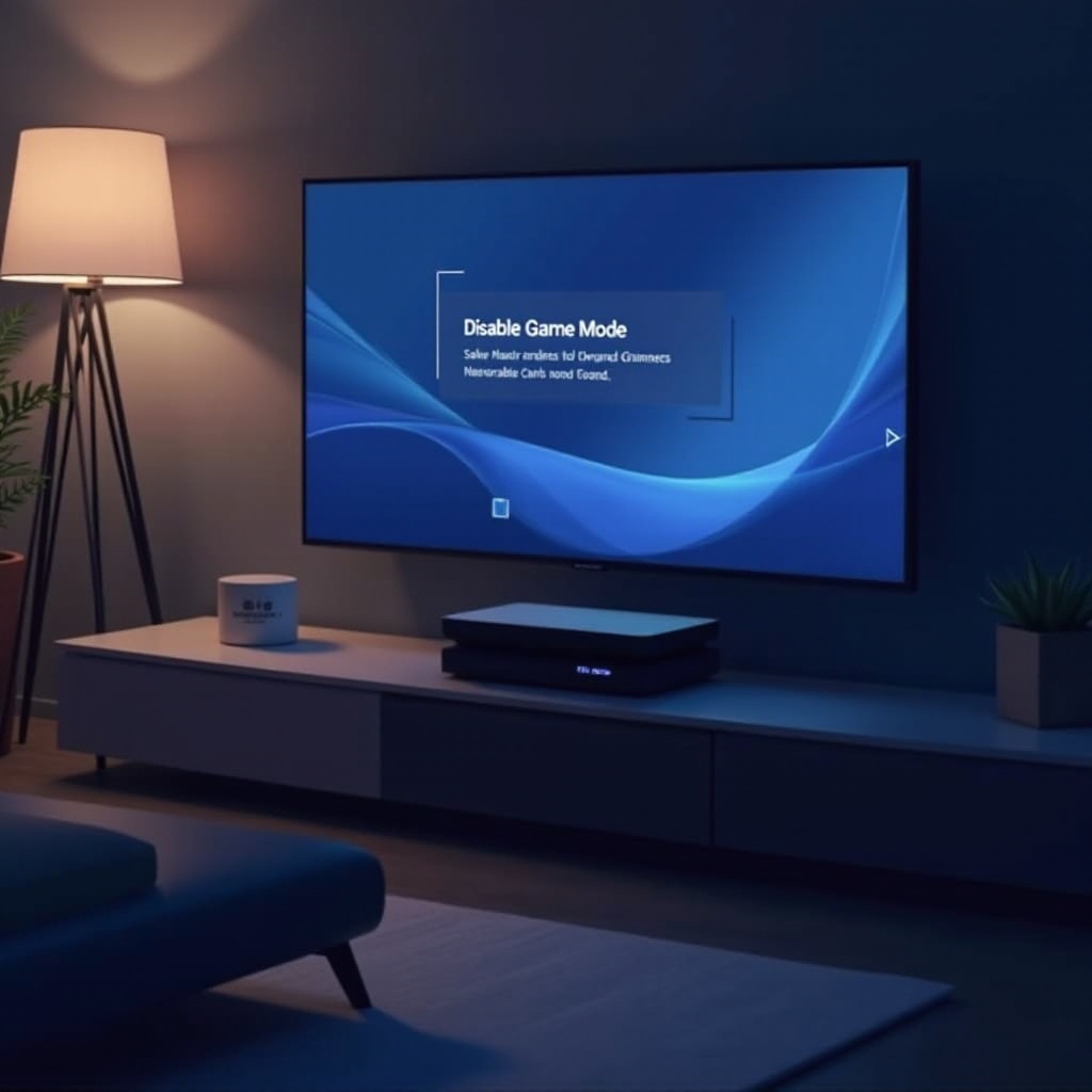 comment désactiver le mode jeu sur la PS5