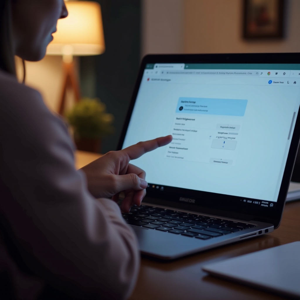 كيفية تقليل إجهاد العين في كروم بوك