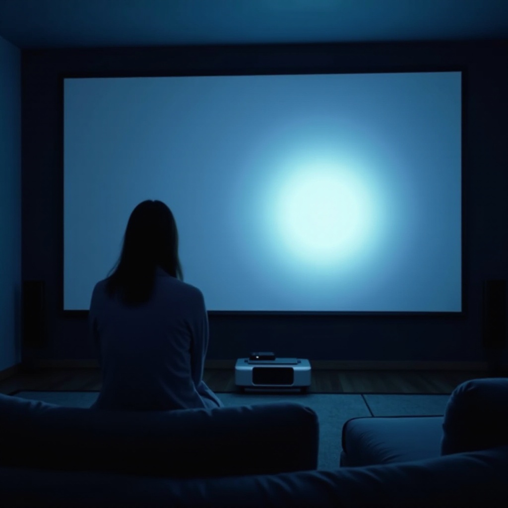 a qué distancia debe estar un proyector de la pantalla