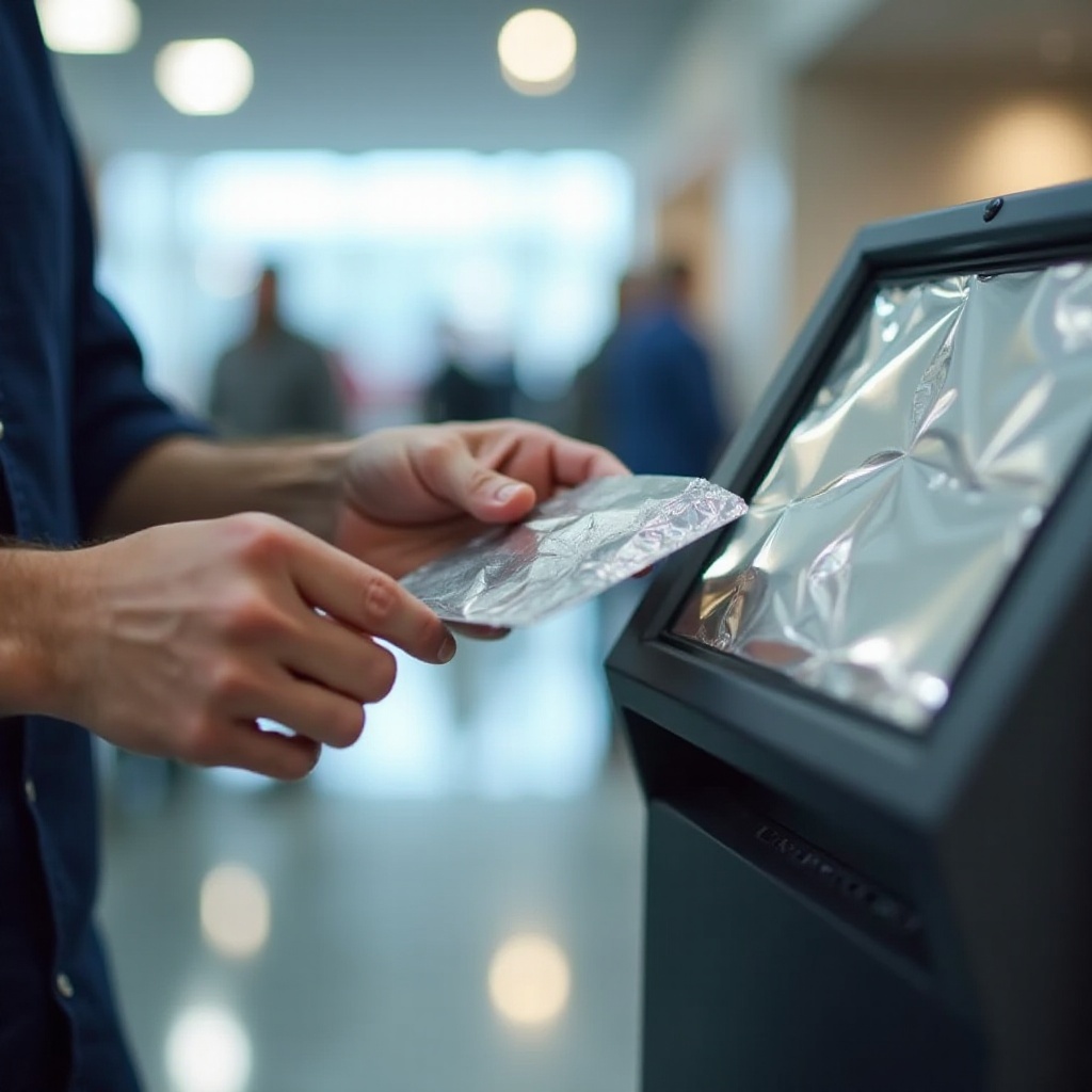 puede el papel de aluminio bloquear los escáneres RFID