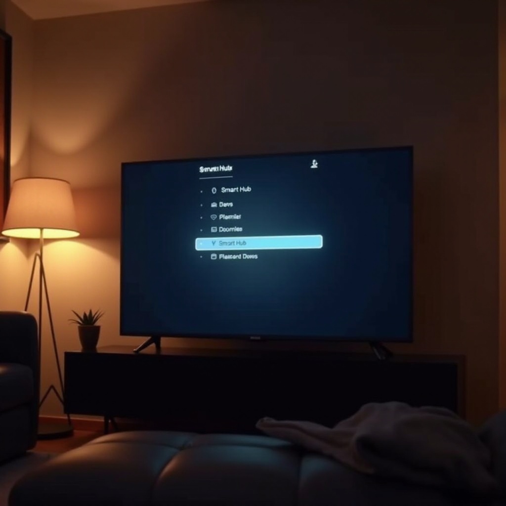 wie man den Smart Hub auf einem Samsung-Fernseher ausschaltet