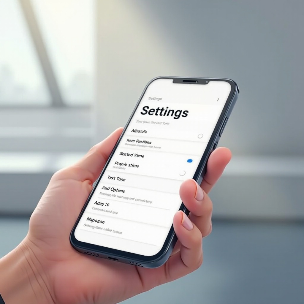 cambiare il tono del testo su Android