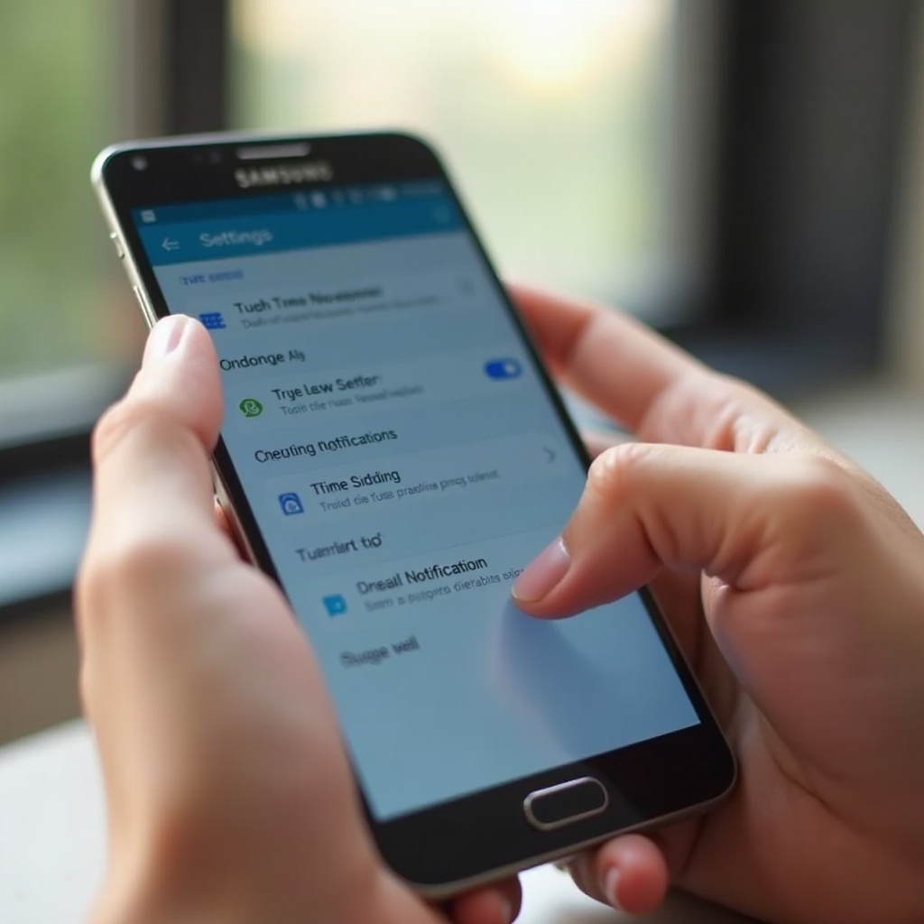 disattiva il servizio di notifica push di Samsung