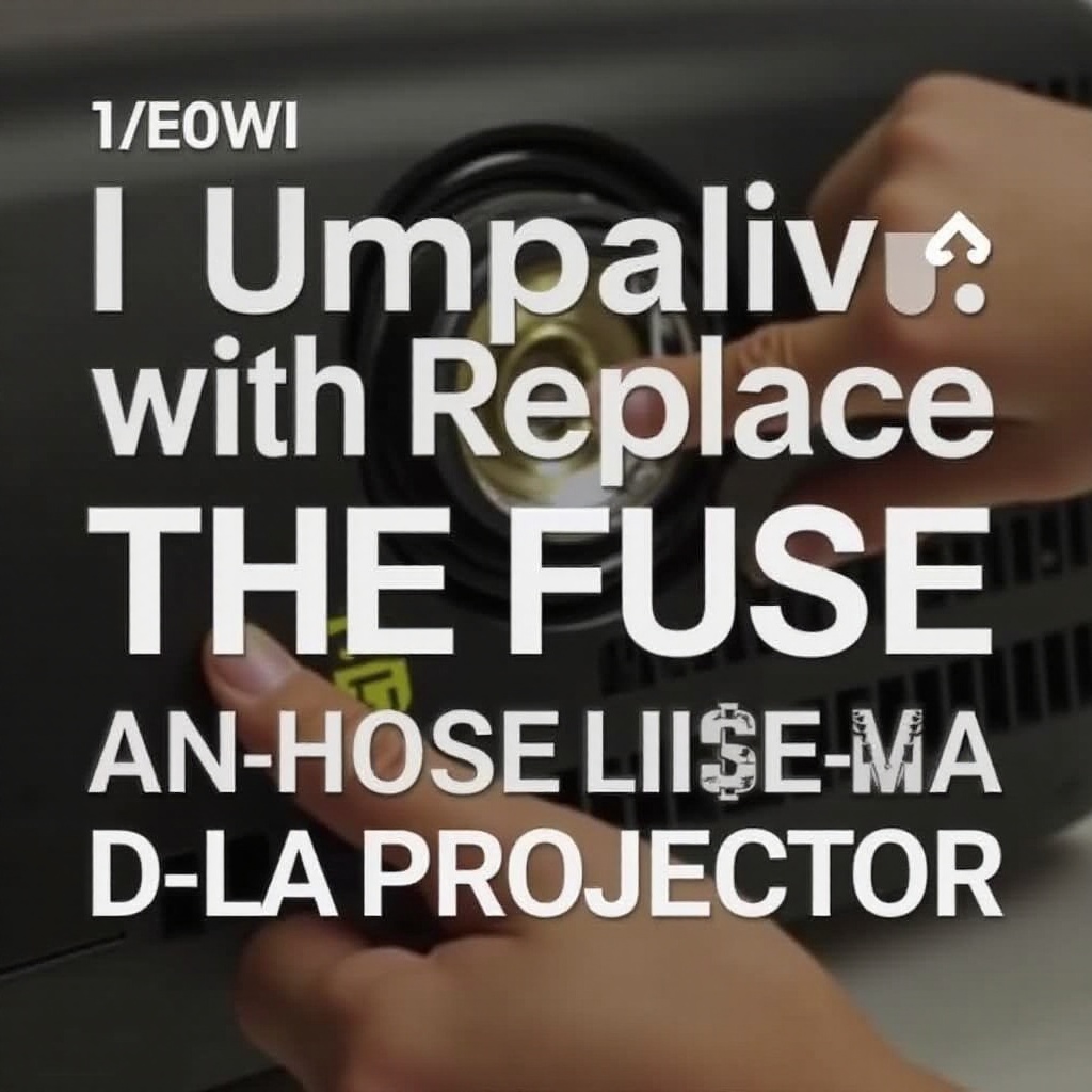 reemplazo del fusible del proyector de cine en casa d ila