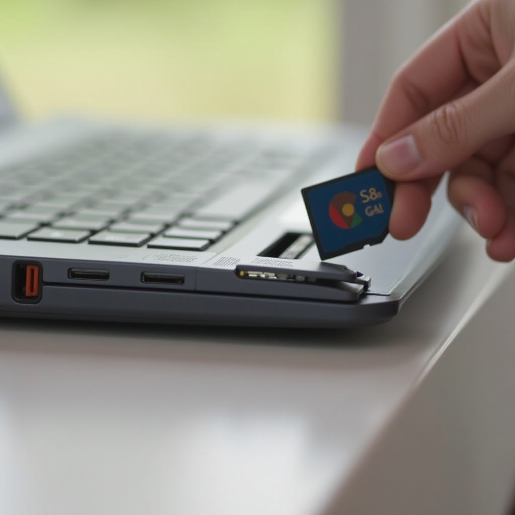 chromebook hewlett-packard dónde pongo mi tarjeta sd