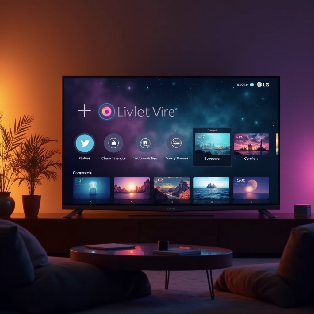 تغيير شاشة التوقف لتلفاز LG