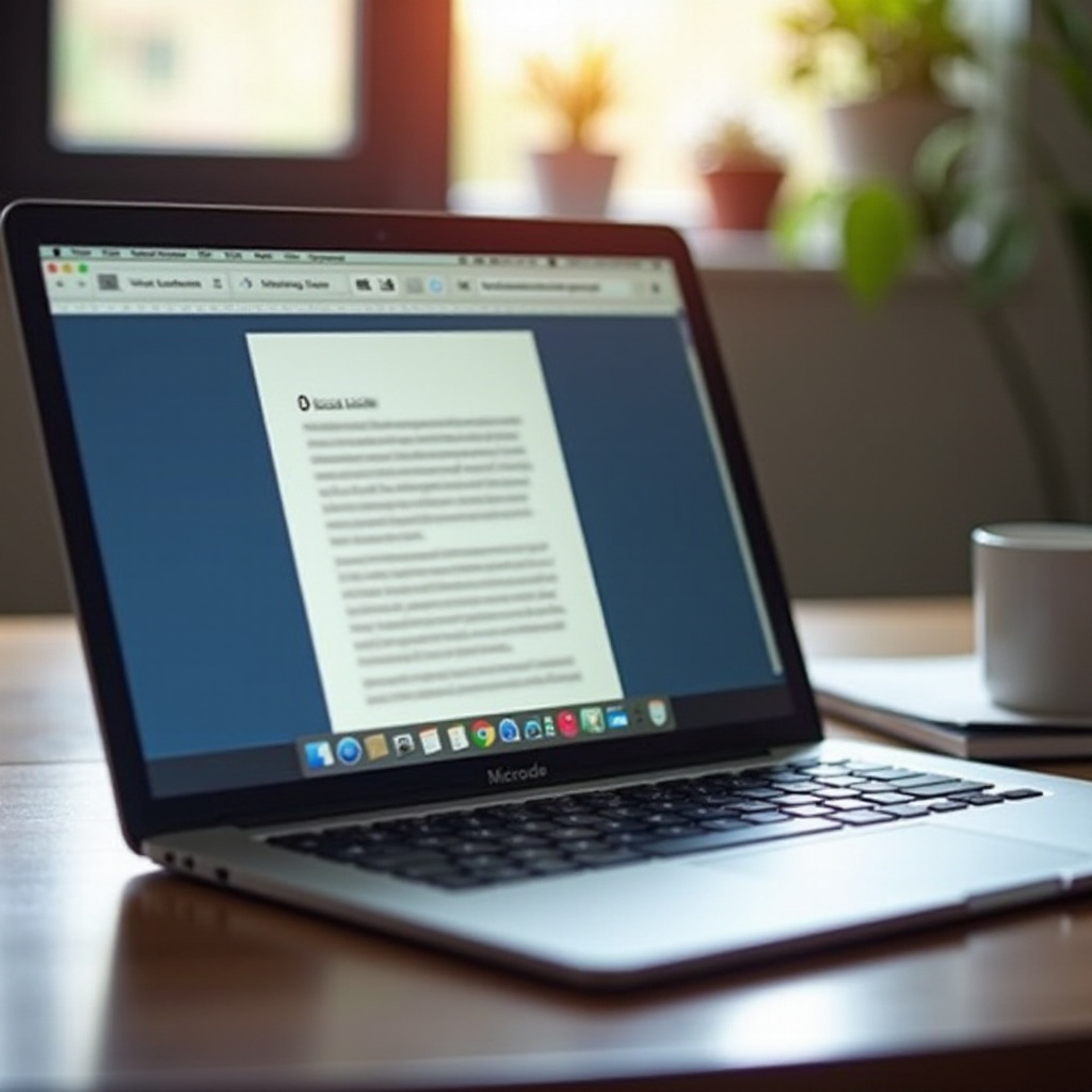 macbook word warum immer mit einem vorherigen Entwurf anfangen