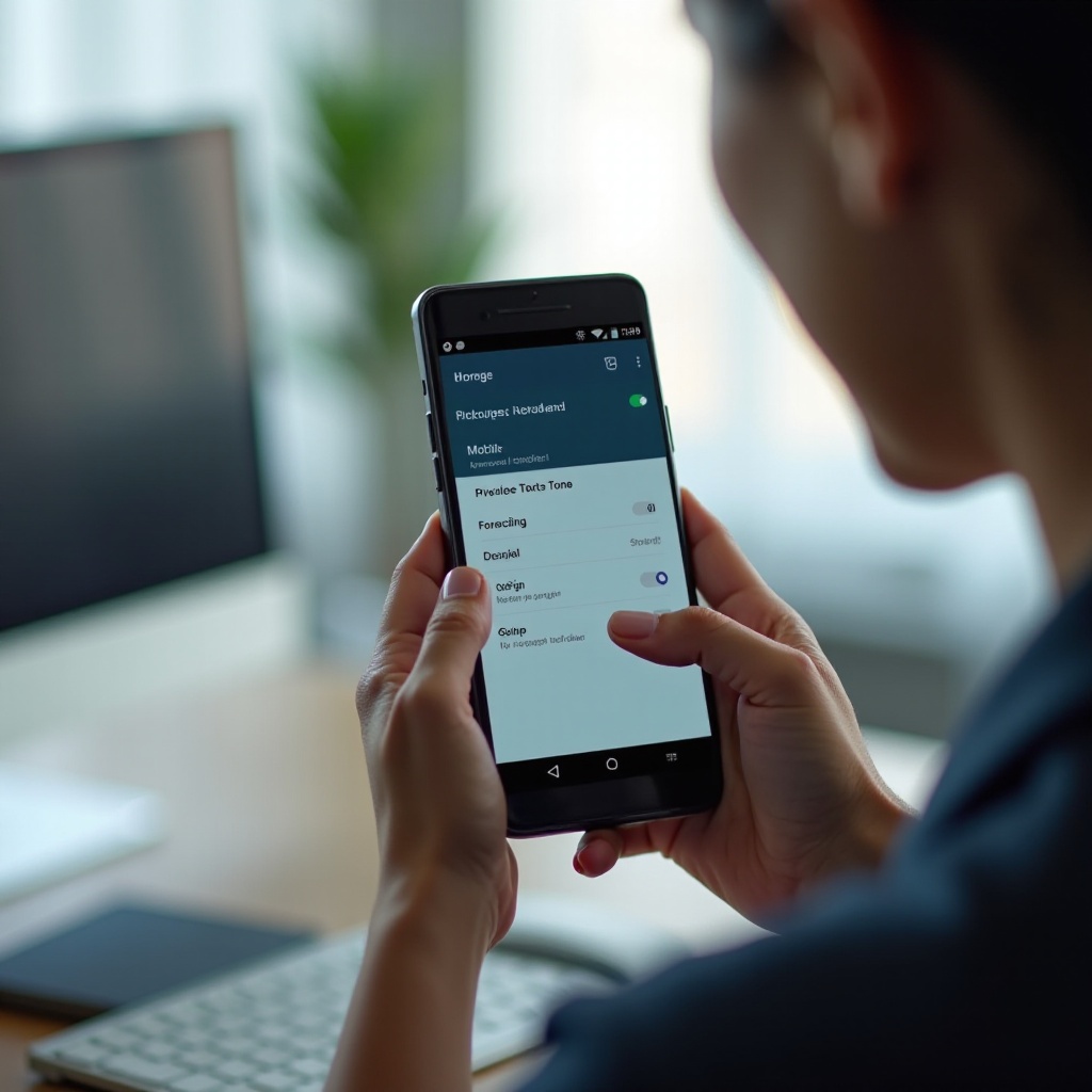 changer la tonalité du texte sur Android
