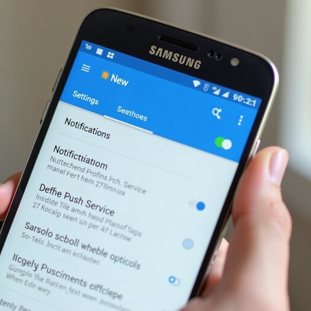 désactiver le service push de Samsung
