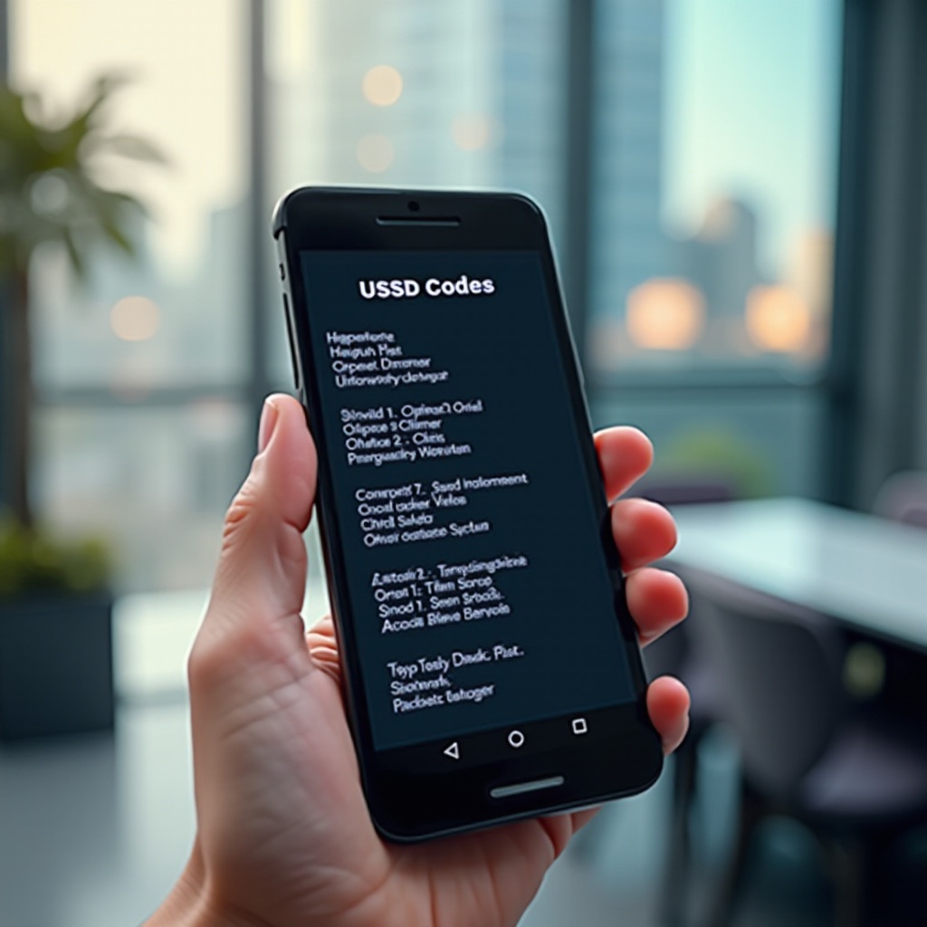 lista de códigos USSD para Android