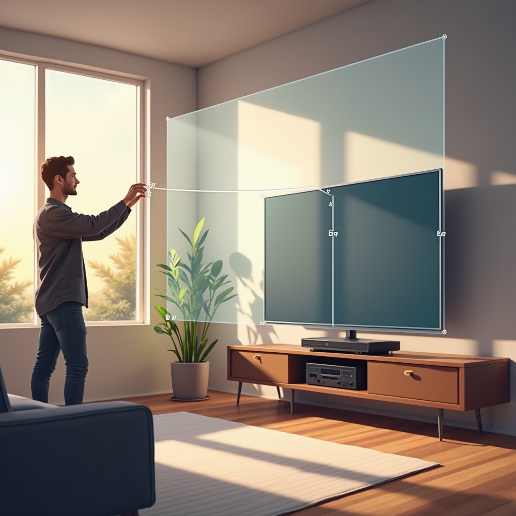 calcular o tamanho da tela a partir da diagonal