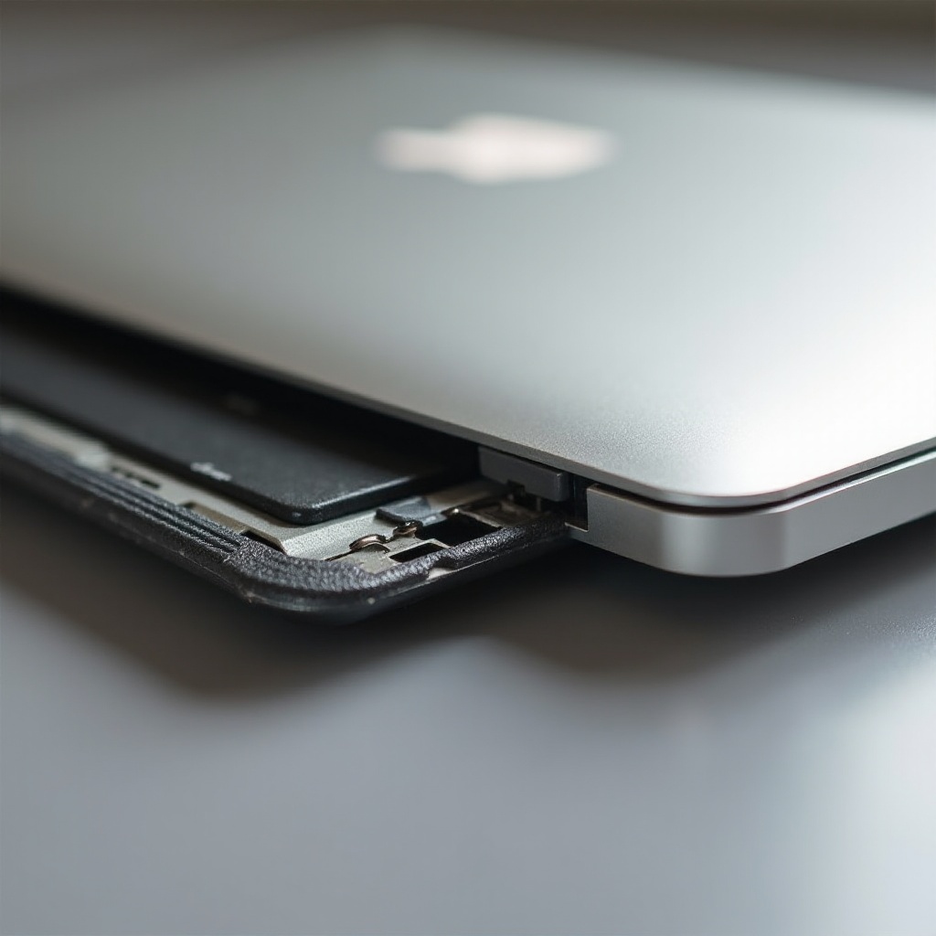le joint en caoutchouc se détache de l'écran du MacBook