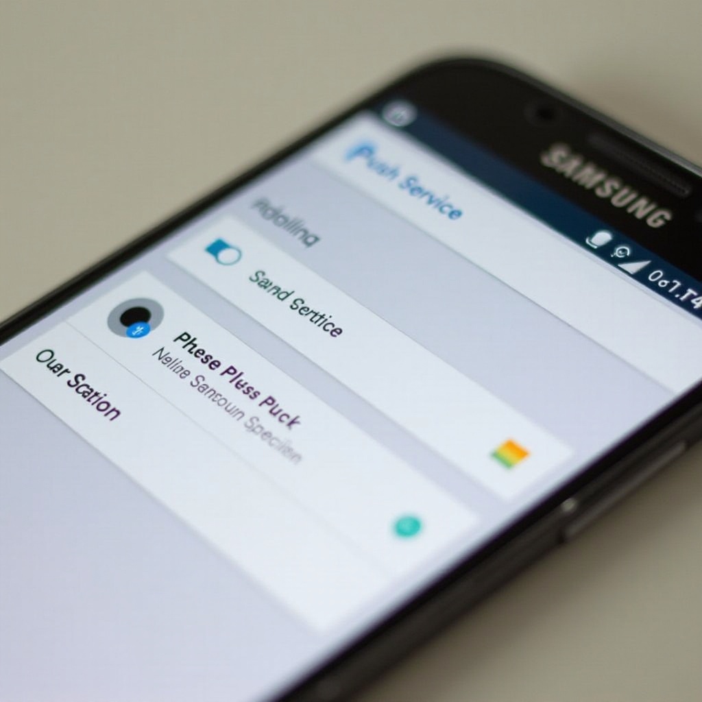 deaktiviere den Samsung Push-Dienst