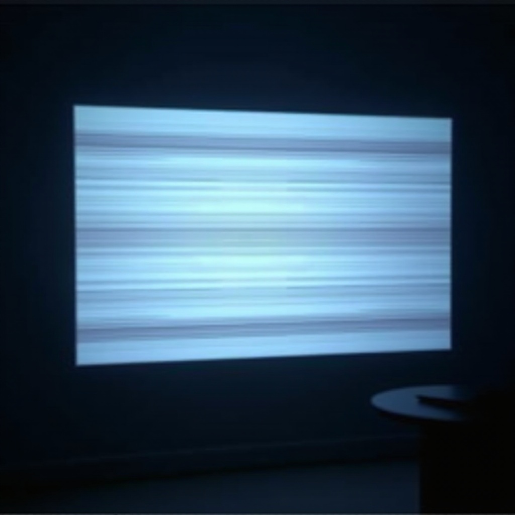 linee orizzontali sullo schermo del proiettore