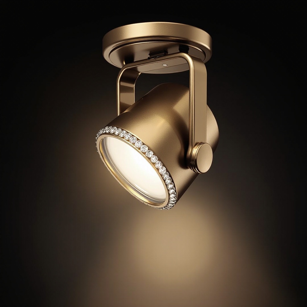 projecteur à finition premium avec accents en diamant