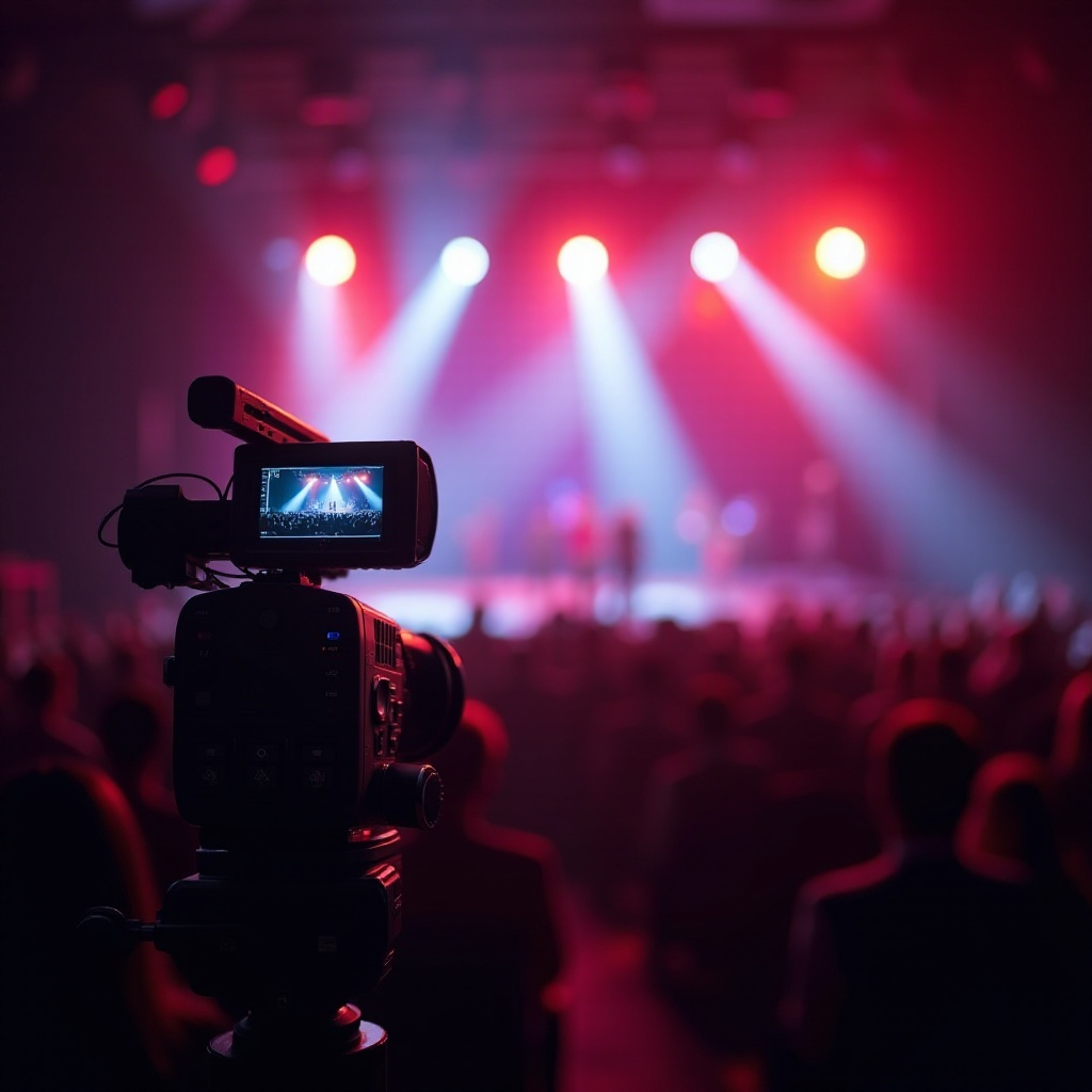 melhor câmera de vídeo para apresentações de palco