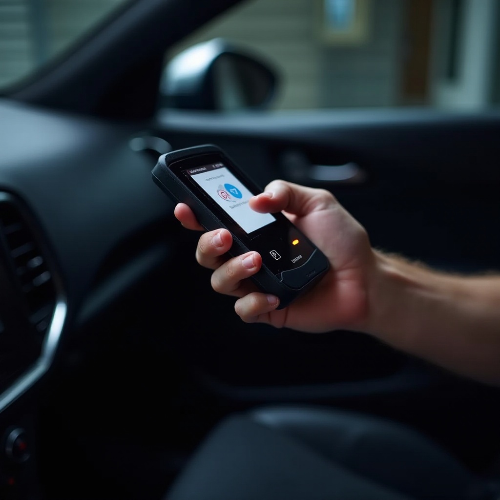 Motorkontrollleuchten-Computerscanner