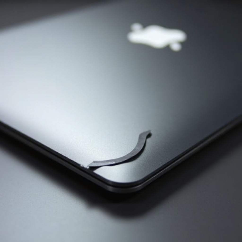 la guarnizione in gomma si sta staccando dallo schermo del MacBook