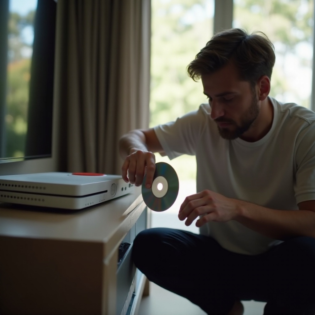 O PS4 não está lendo discos.