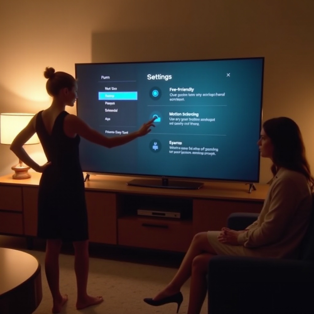lg tv disattivare l'attenuazione del movimento
