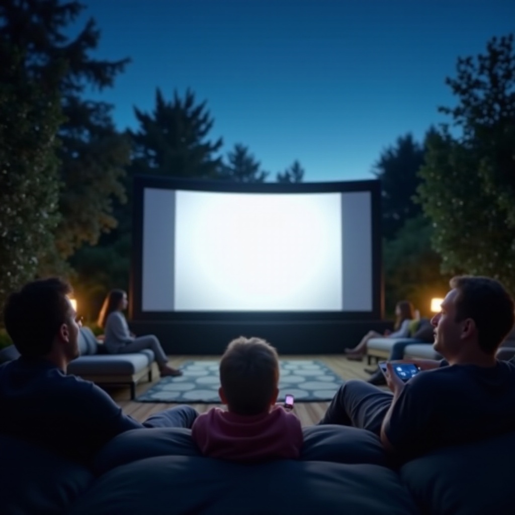 wie viele Lumen für einen Projektor im Freien