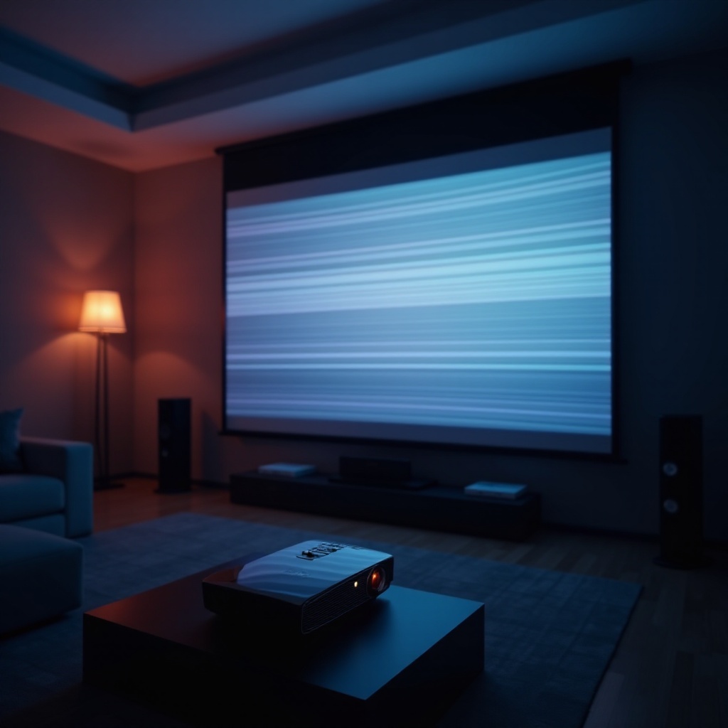 linee orizzontali sullo schermo del proiettore