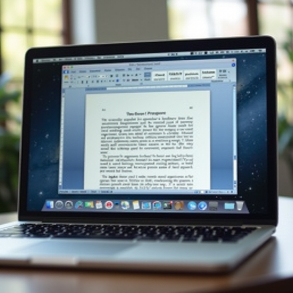 macbook word por qué siempre comenzar con un borrador anterior
