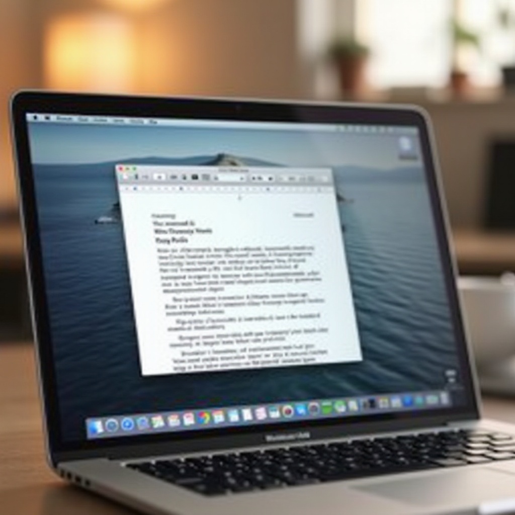 macbook word perché iniziare sempre con una bozza precedente