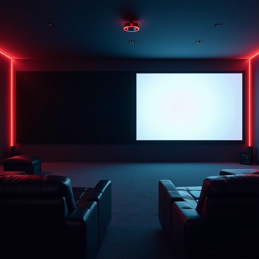 projecteur à écran noir vs blanc